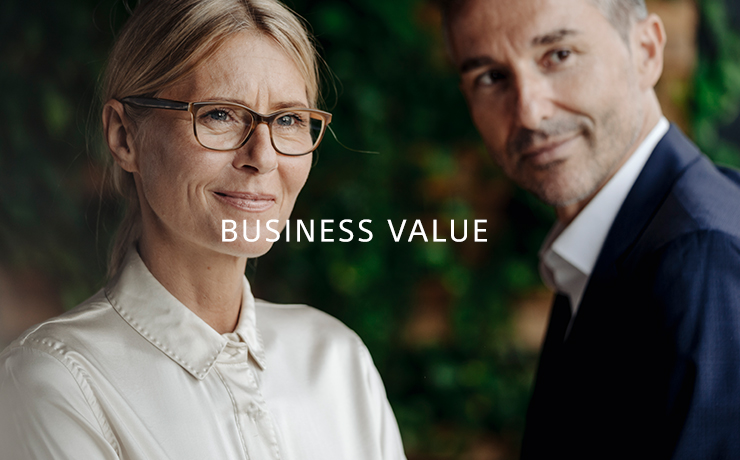 Enterprise value is value for business and satisfied business people